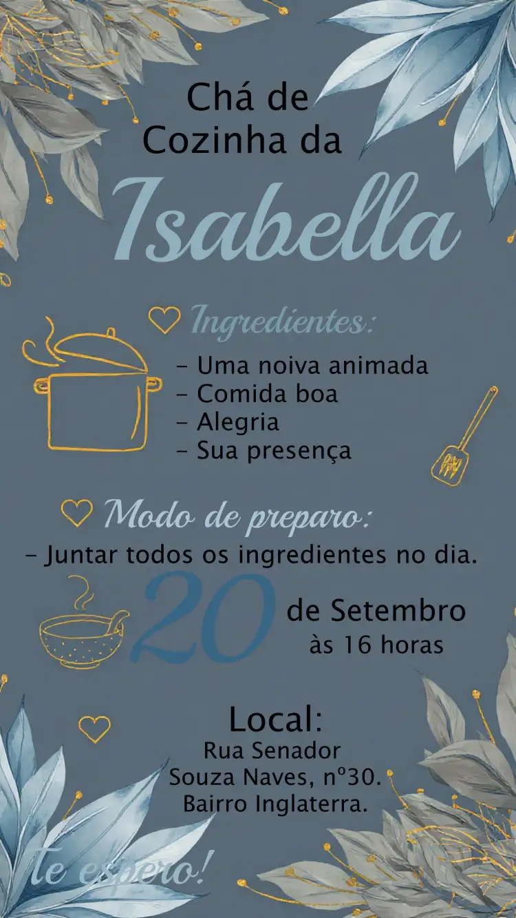 Chá De Cozinha Floral Noivos