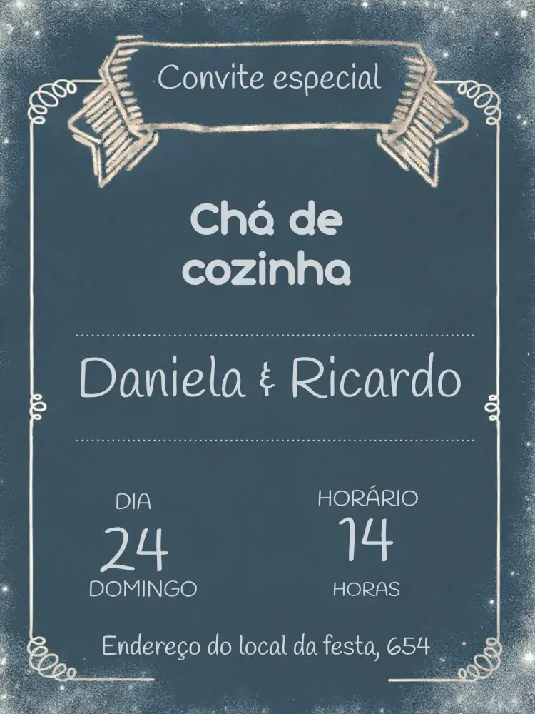 Chá De Cozinha - Quadro Negro Chalboard