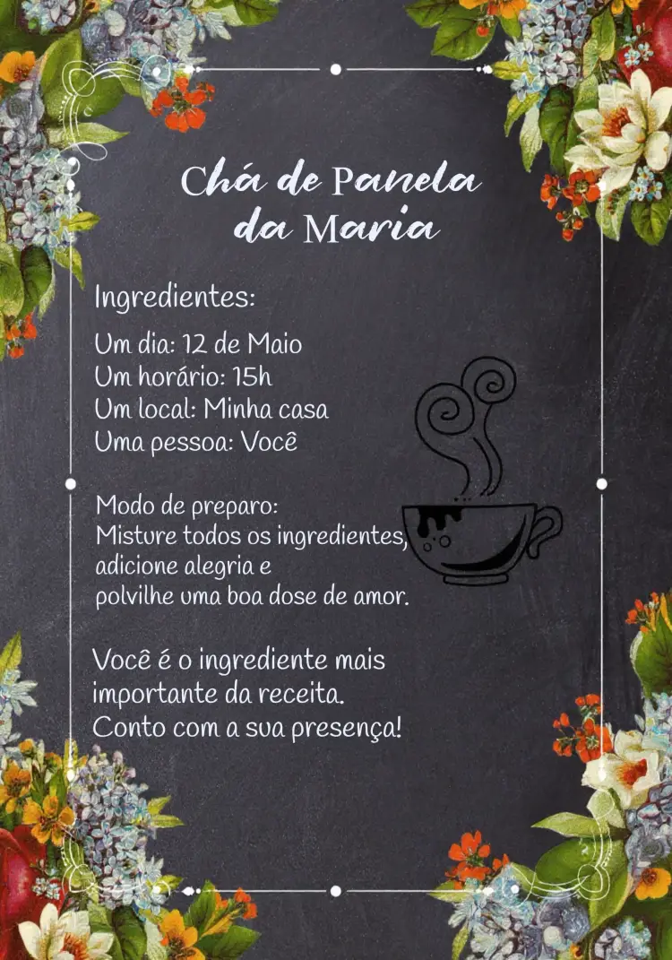 Convite Chá De Panela