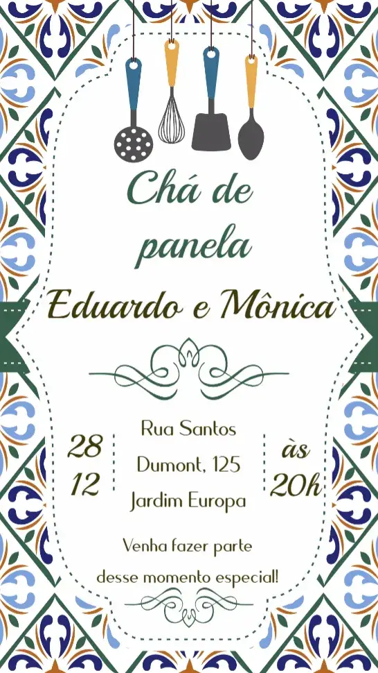 Convite Chá de Panela
