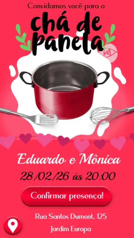 Convite Chá de Panela