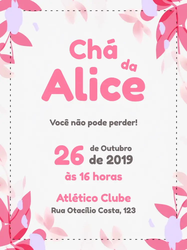 Convite Chá De Panela Amigas