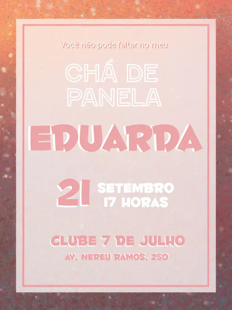 Convite Chá De Panela Delicado