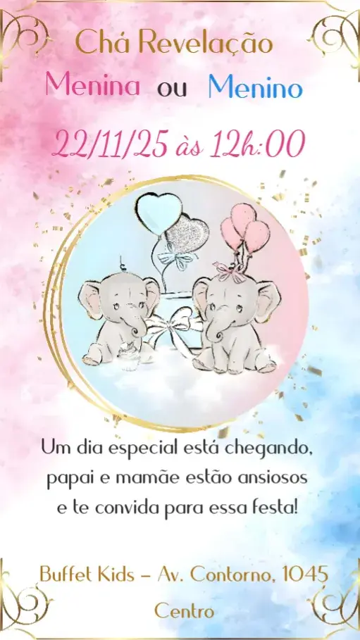 Convite Chá Revelação