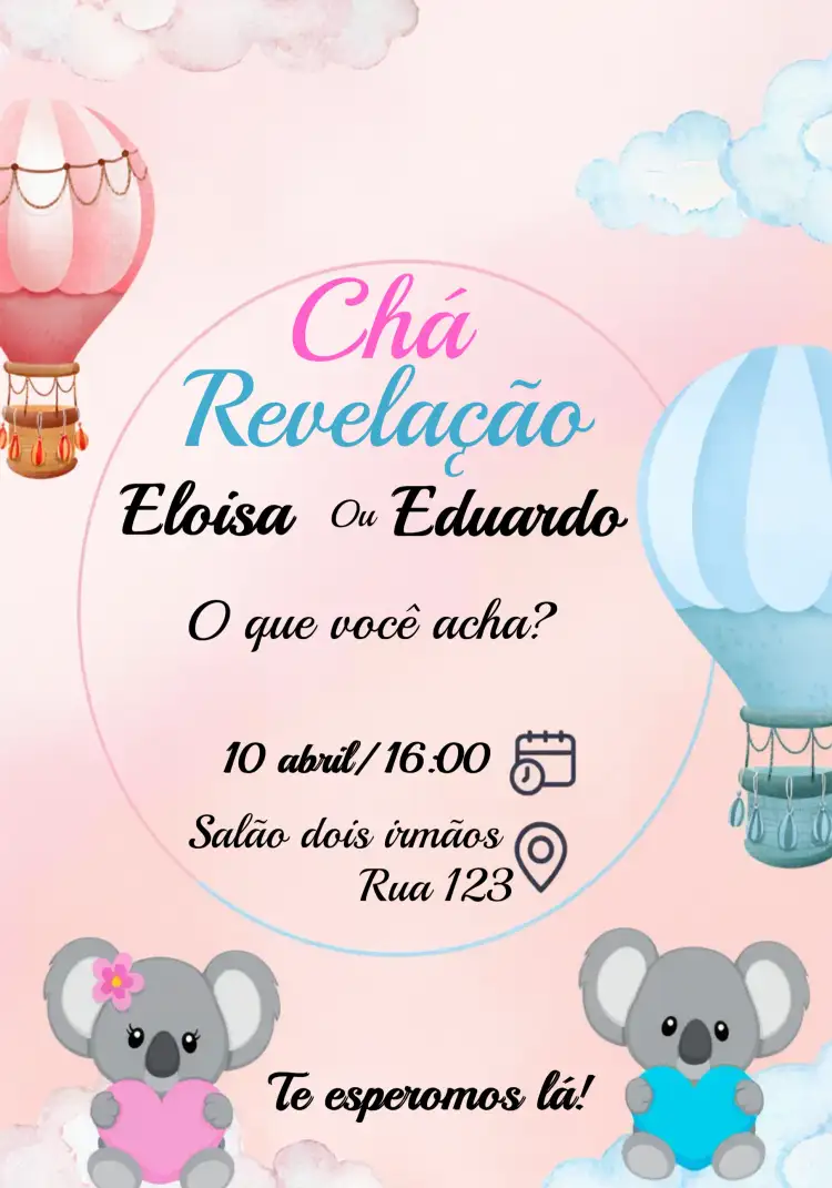 Chá Revelação Azul
