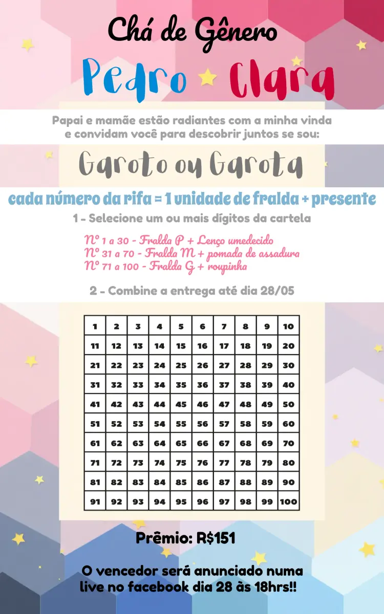 Gender reveal invitations to customize online
