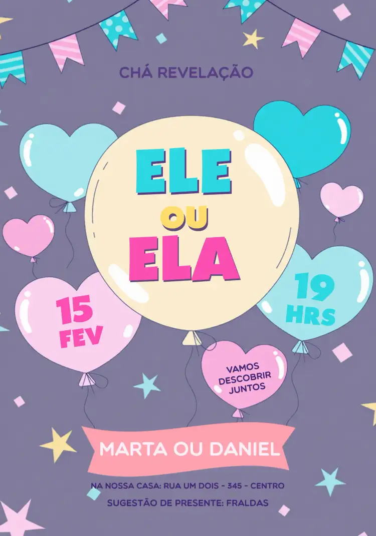 Chá Revelação Princesa