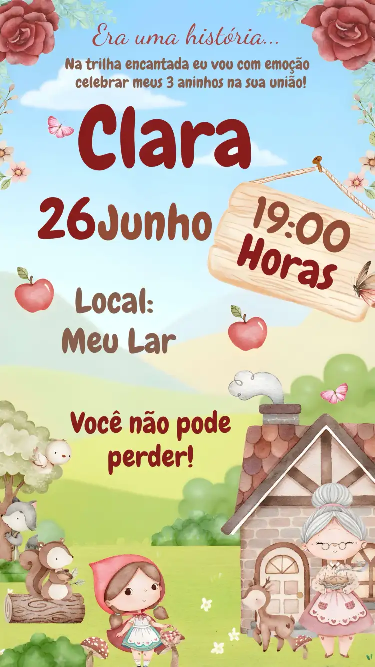 Chapéuzinho Vermelho Conto
