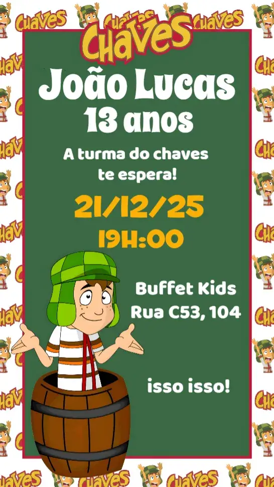 Convite Chaves