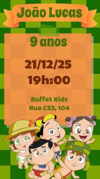 Chaves Baby invitation