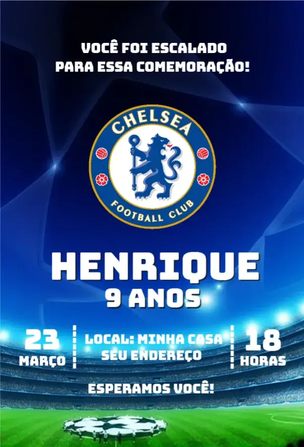 Convite Chelsea 1