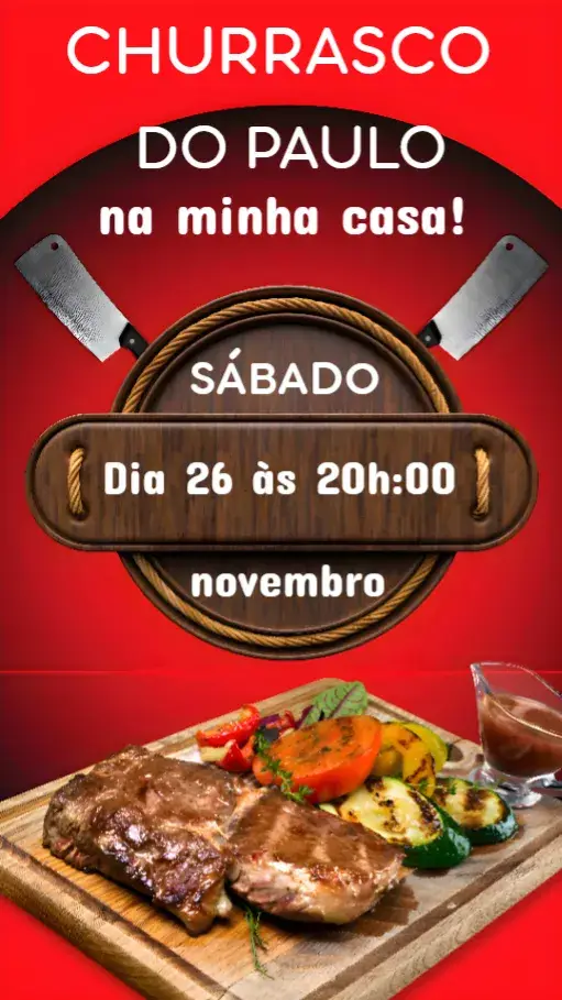 Convite Churrasco