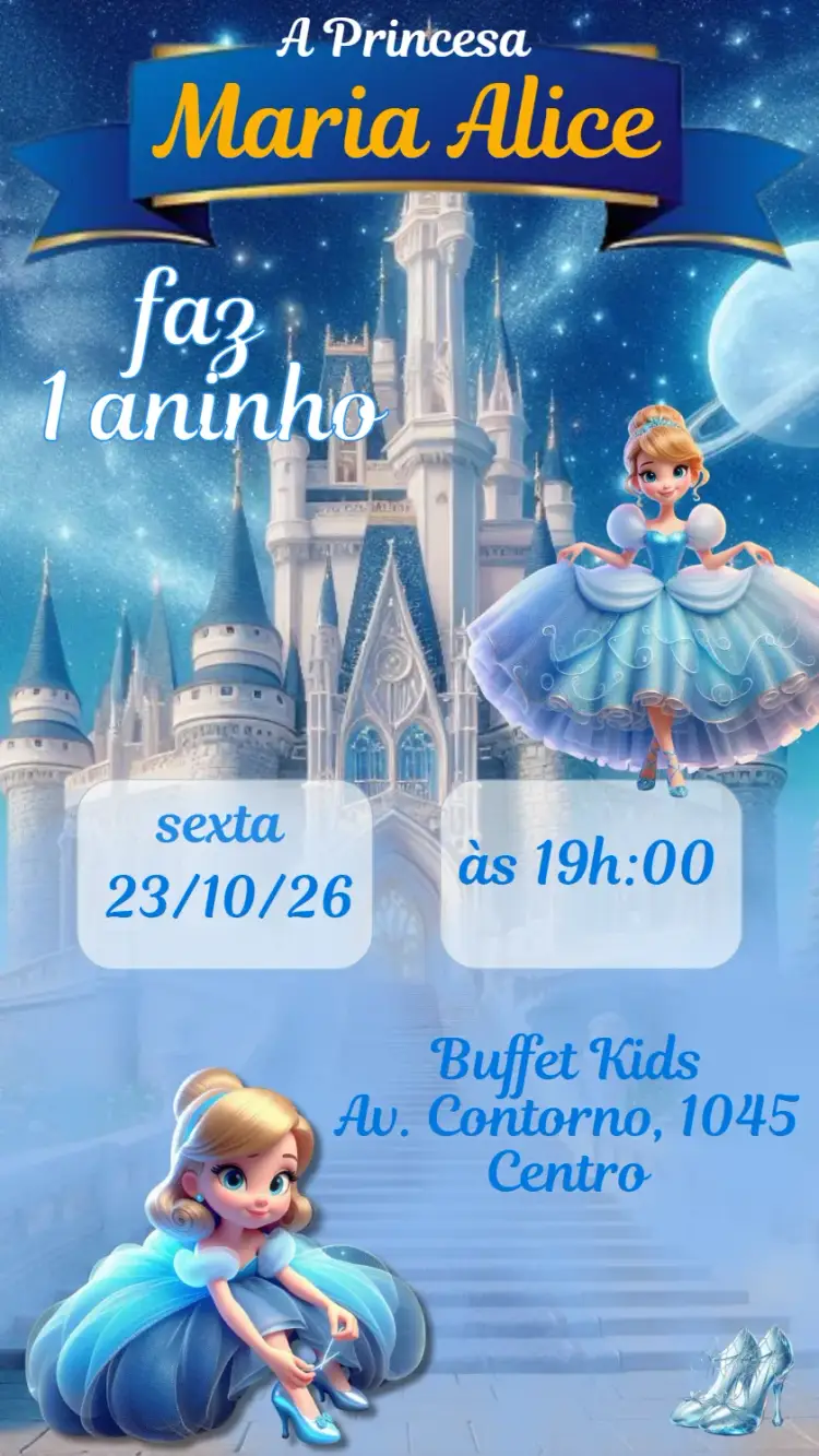 Cinderella invitation