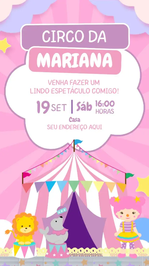 Convite Circo