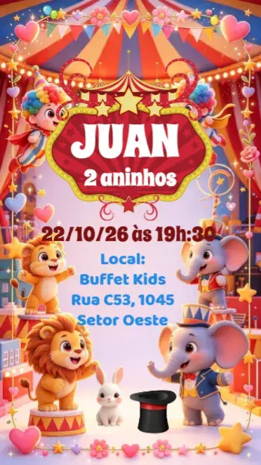 Convite Circo