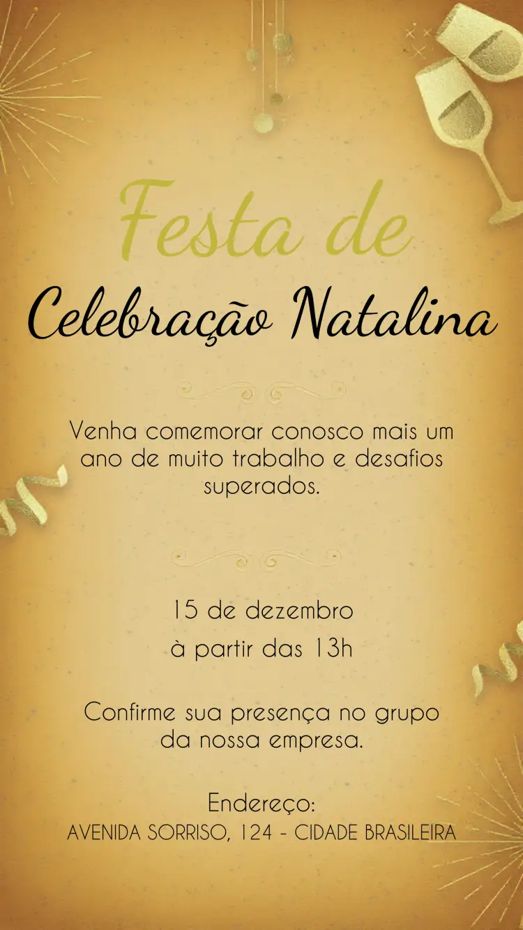 Convite Cnfraternização De Natal Empresas Festa