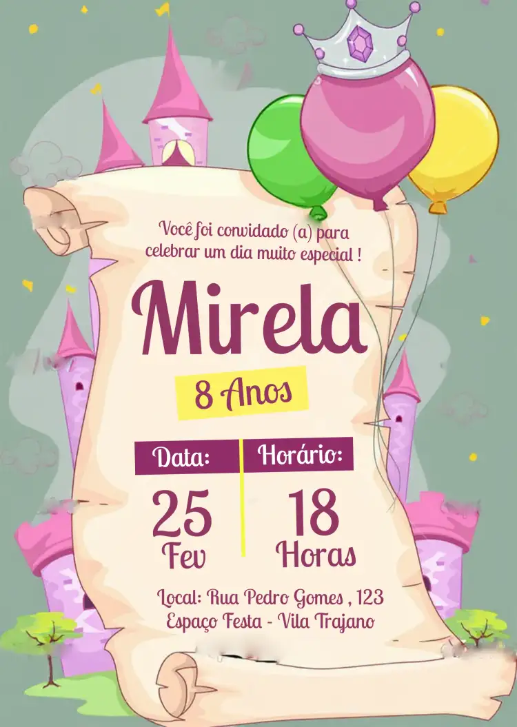 Conto De Fadas Princesa Encantado