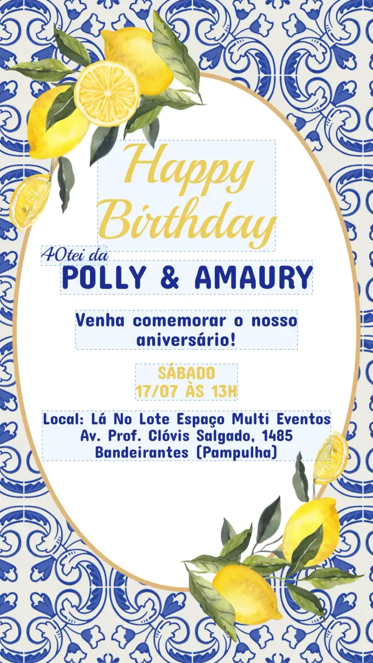 Invitación Invitación Cumpleaños Adulto Limón Siciliano – tema Cumpleaños limón siciliano, moderno, vibrante, alegre, minimalista