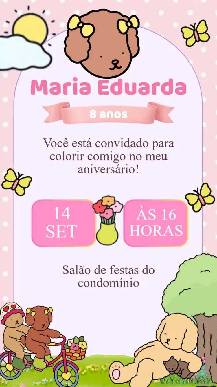 Convite Aniversário Bobbie Goods