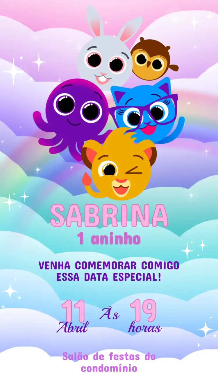 Convite Aniversário Bolofofo