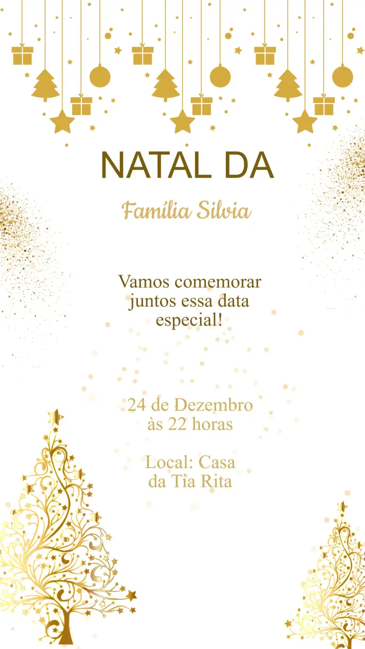Convite Aniversário Festa de Natal