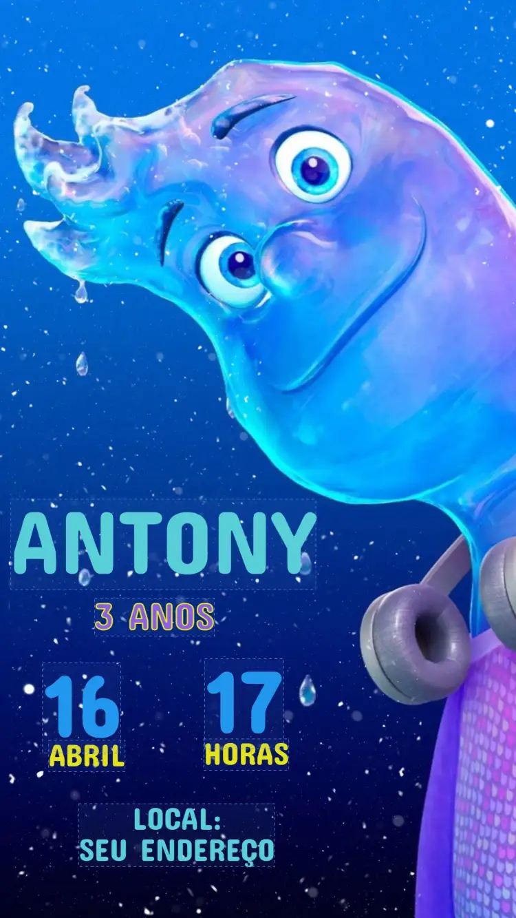 Invitación Invitación Cumpleaños Infantil Elementos – tema Cumpleaños Infantil colorido, lúdico, divertido, moderninho, fantasia, ilustraciones infantiles
