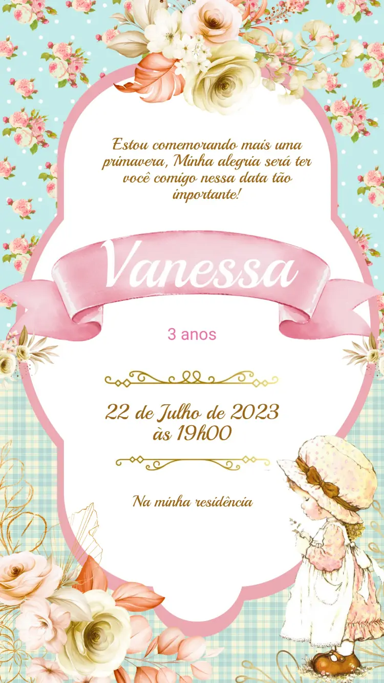 Convite Aniversário Jardim encantado