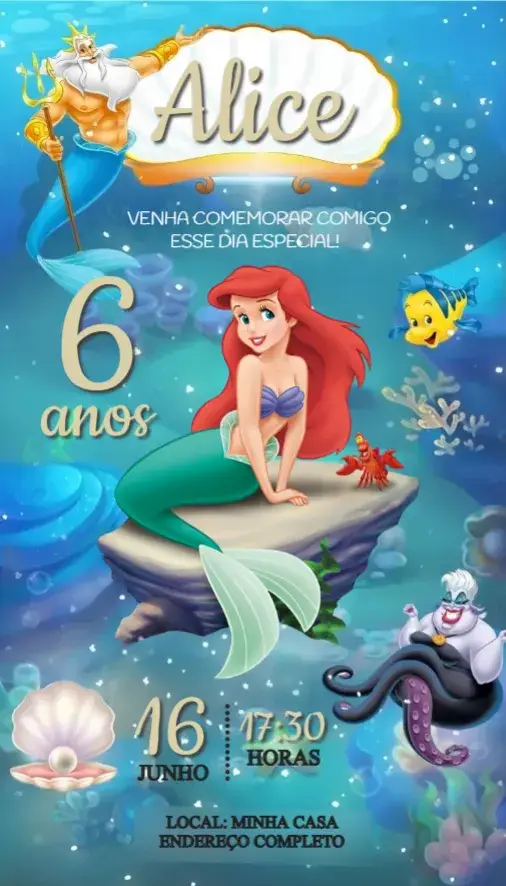 Convite Ariel