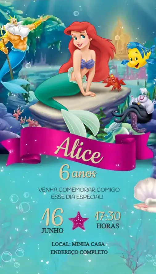 Convite Ariel