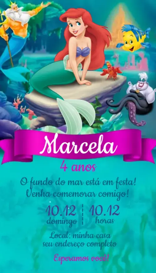 Convite Ariel