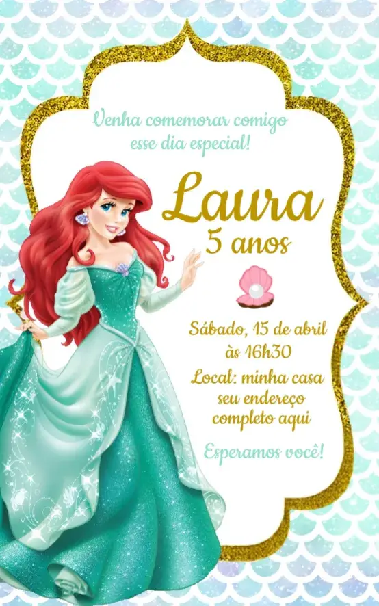 Convite Ariel