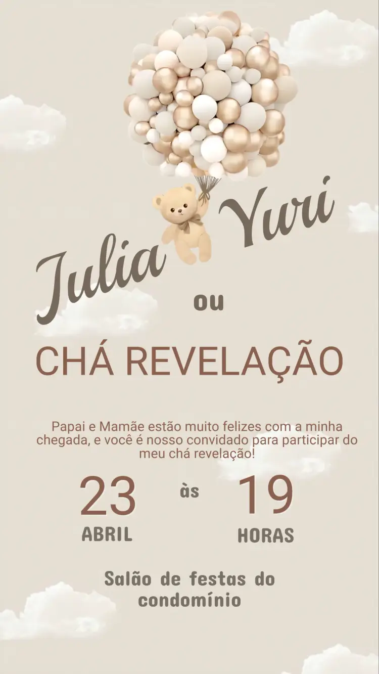 Convite Chá Revelação