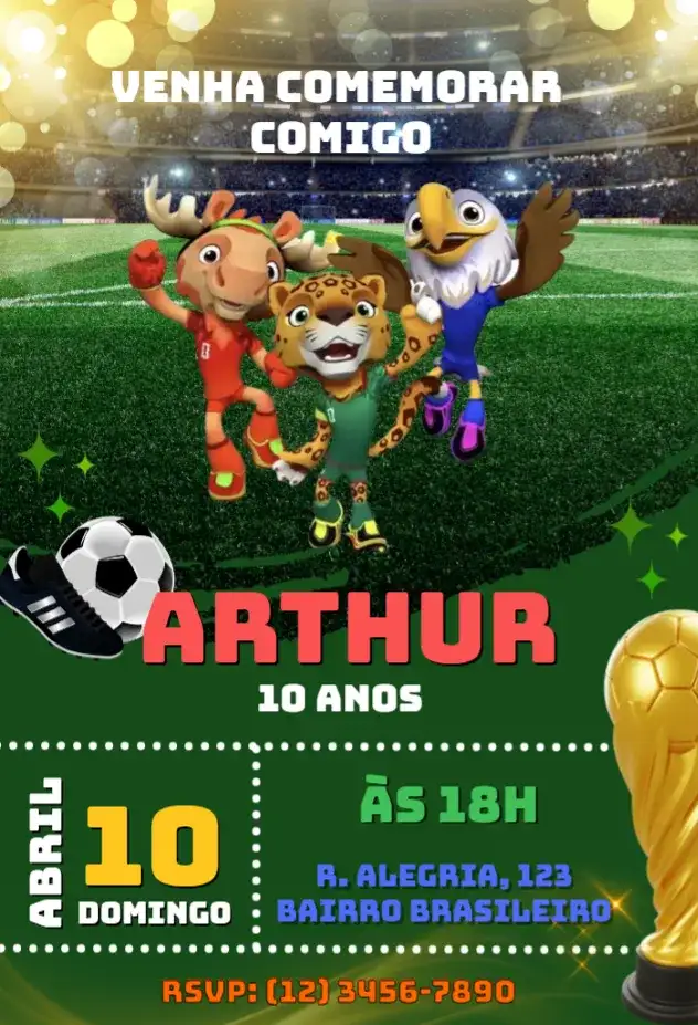 Convite Copa do Mundo