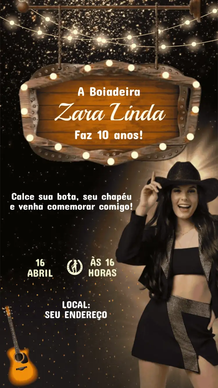 Convite de Aniversário Infantil Ana Castelo