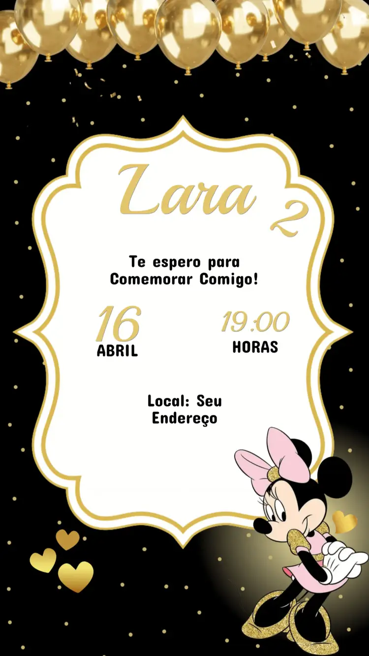 Children's Birthday Invitation Minnie