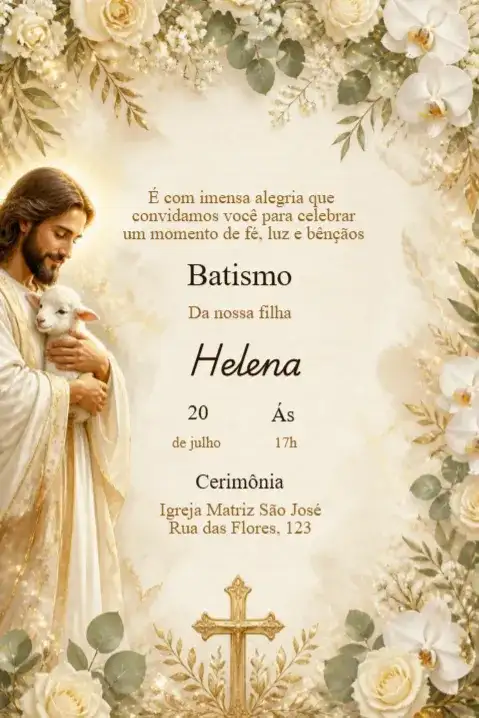 Jesus Baptism Invitation