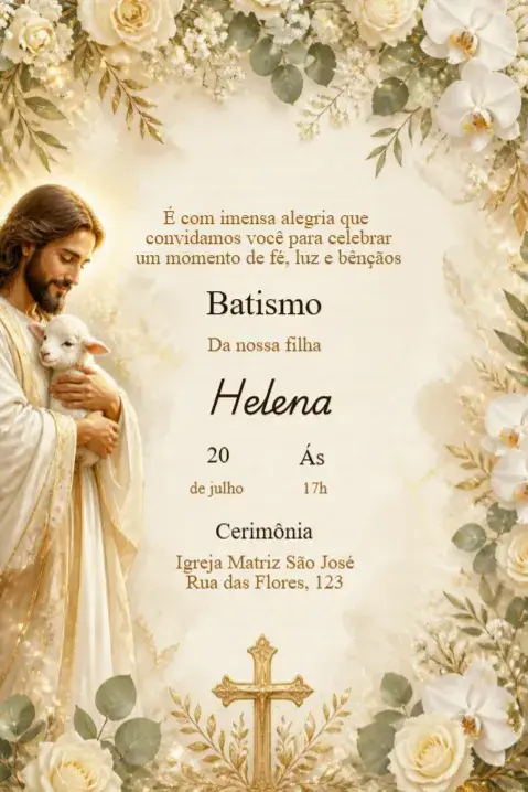 Jesus Baptism Invitation