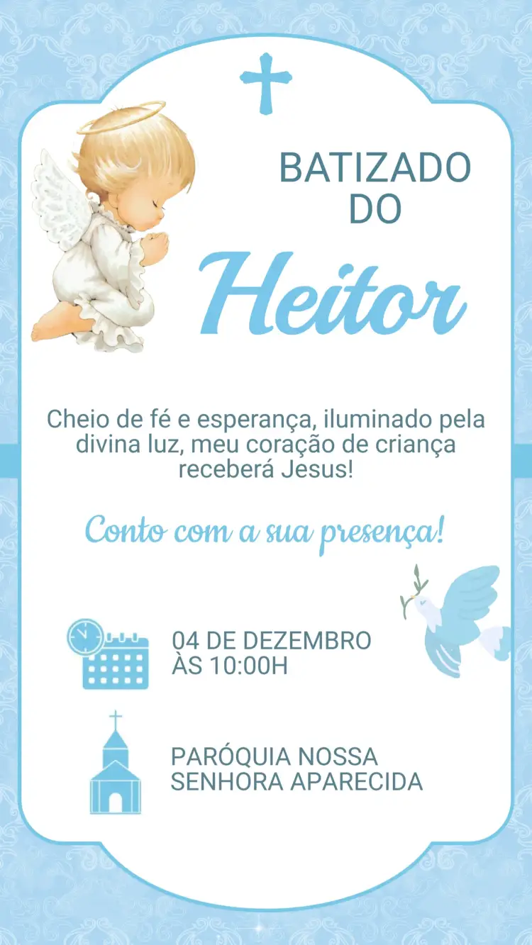 Convite de Batizado