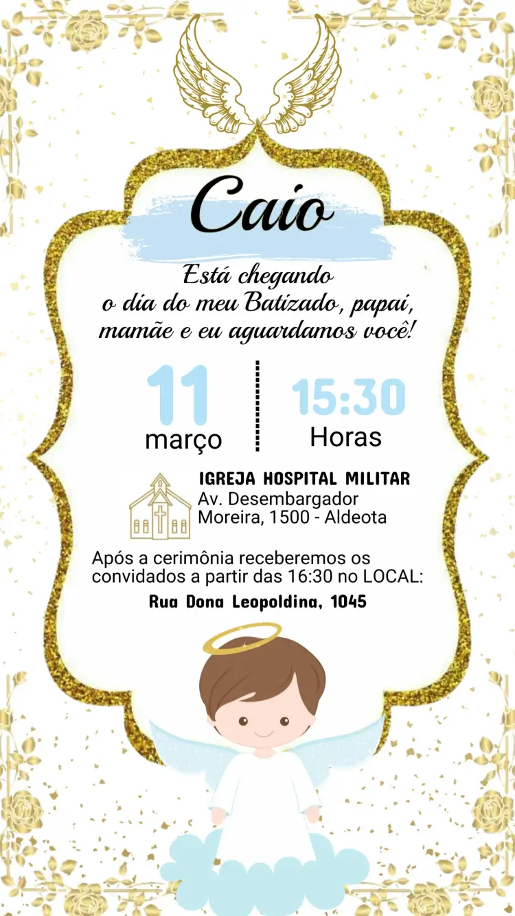 Convite de Batizado