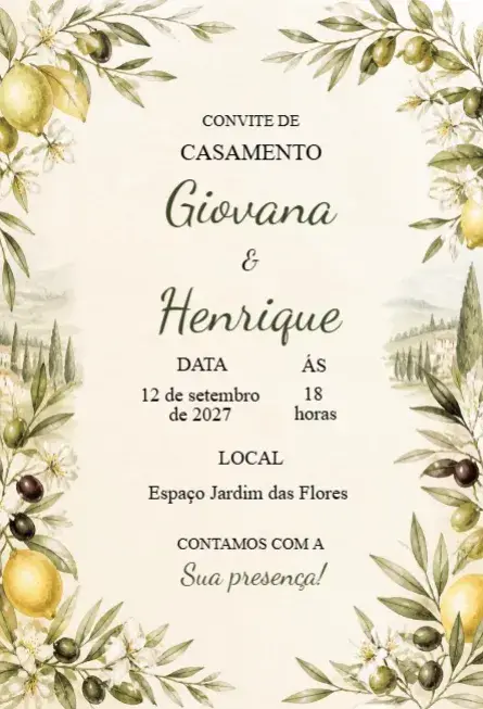 Classic Wedding Invitation
