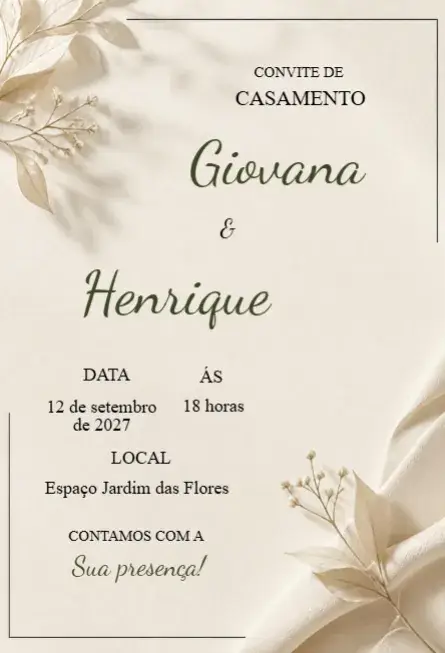 Digital Wedding Invitation