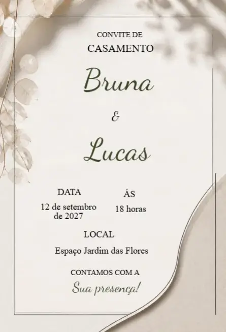 Digital Wedding Invitation