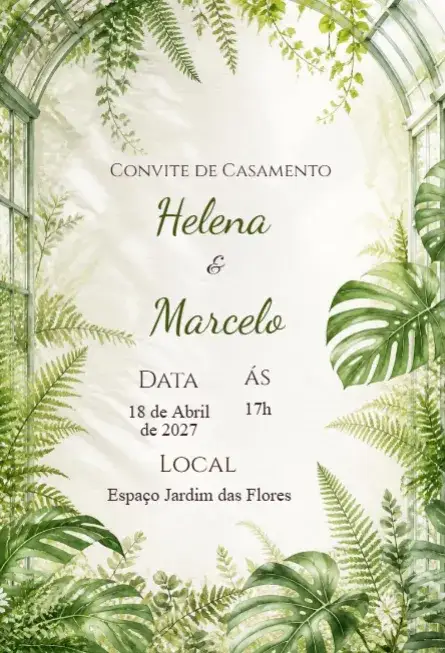 Invitation Digital Wedding Invitation – Wedding theme elegant, floral, minimalist, classic, modern