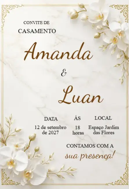 Editable Wedding Invitation