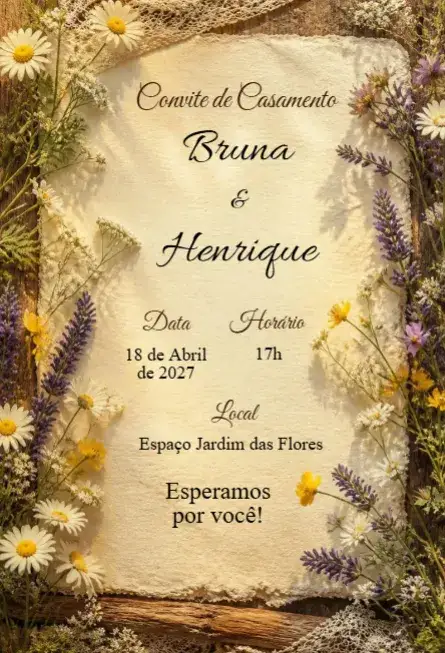 Invitation Editable Wedding Invitation – Wedding theme floral, minimalist, elegant, classic, romantic