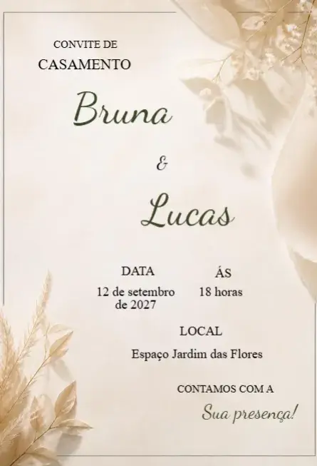 Elegant Wedding Invitation