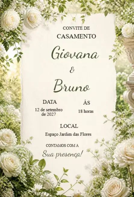 Floral Wedding Invitation