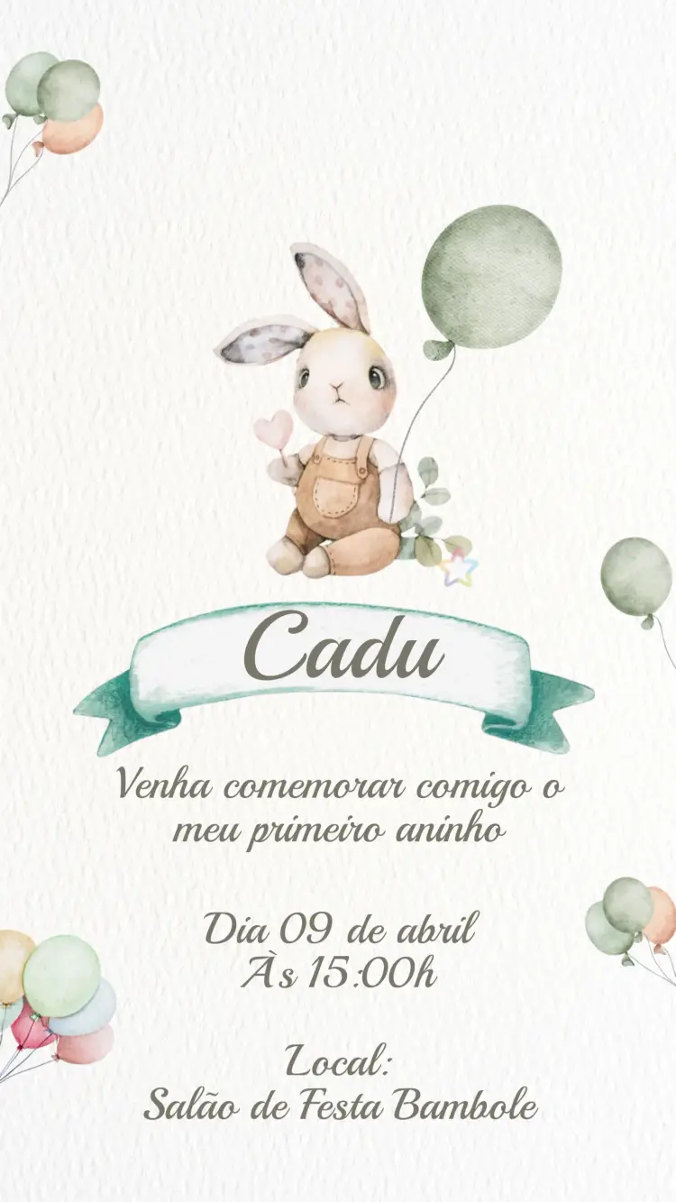 Convite Digital! Festa Infantil Páscoa Editável