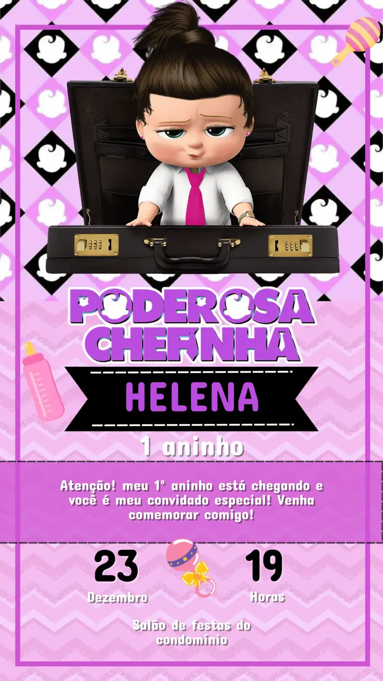 Convite Digital Poderosa Chefinha