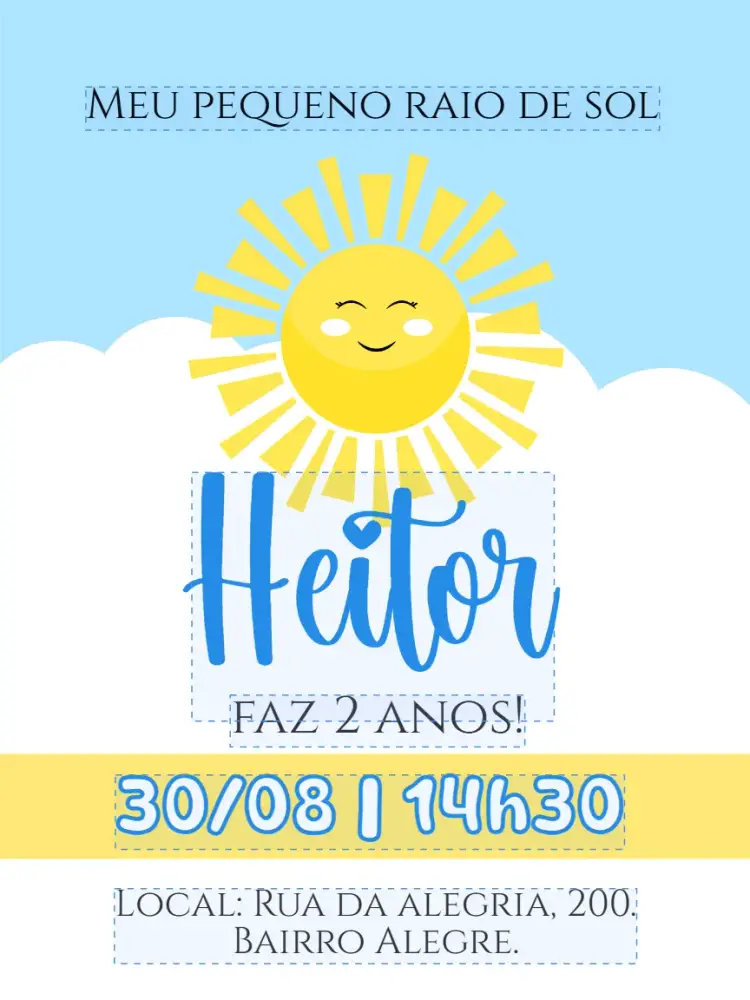 Digital Sunshine Invitation